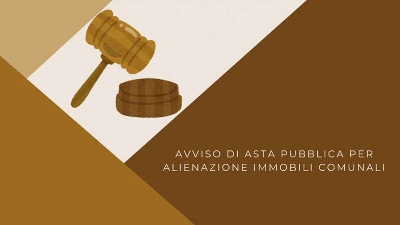 Avviso pubblico - Alienazione immobile di proprietà comunale - Asta Pubblica 